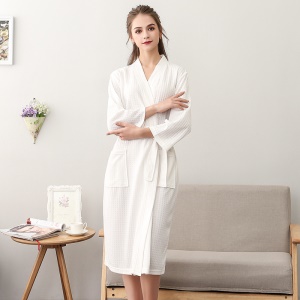 Peignoir pour couple en fibre hydrophile absorbant et confortable