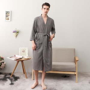 Peignoir pour couple en fibre hydrophile absorbant et confortable