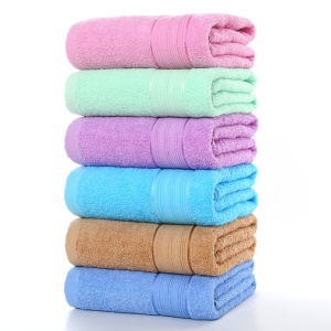 Serviette de bain en coton doux et rapide absorbant l'eau 100 * 150