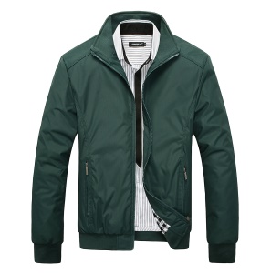 Veste pour homme à Col montant et Fermeture éclair