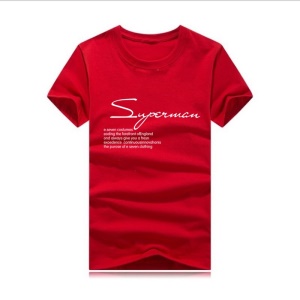 T-shirt à manches courtes pour homme, décontracté, en coton extensible et à col ras du cou