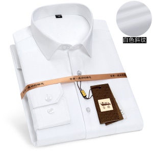 Chemise homme à manches longues slim col montant