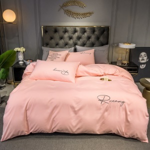 Literie en coton ensemble de 3 pièces (housse de couette + drap + taie d'oreiller)