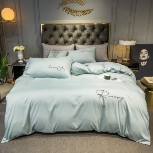 Literie en coton ensemble de 3 pièces (housse de couette + drap + taie d'oreiller)