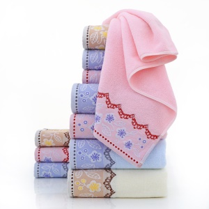 Ensemble de serviettes 2 serviettes visage + 1 serviette de bain en coton pur