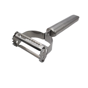 Eplucheur en acier inoxydable Set de trois pièces （éplucheur, pince, raboteuse pointue)