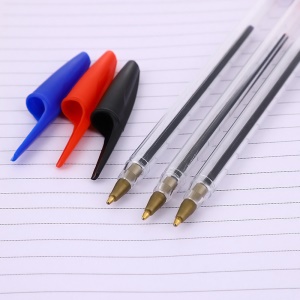 Stylo à bille lot de 50pcs 0.7 mm en plastique noir/bleu/rouge