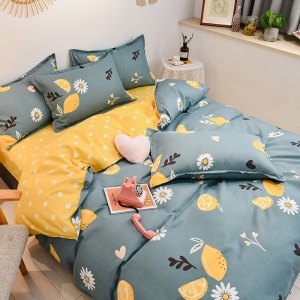 Literie en coton ensemble  de 3 pièces 4 pièces (draps housses de couette  et taies d'oreiller)
