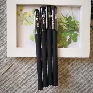 Stylo neutre noir lot de 24pcs givré 0.5 mm