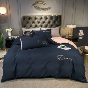 Literie en coton ensemble de 3 pièces (housse de couette + drap + taie d'oreiller)