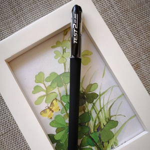 Stylo neutre noir lot de 24pcs givré 0.5 mm