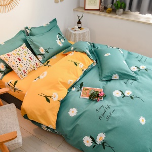 Literie en coton ensemble  de 3 pièces 4 pièces (draps housses de couette  et taies d'oreiller)