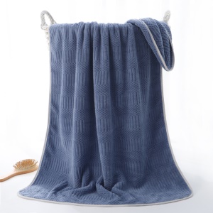 Ensemble de serviettes en peluche corail 2 serviettes visage + 1 serviette de bain absorbante et douce