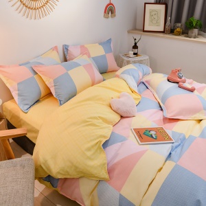 Literie en coton ensemble  de 3 pièces 4 pièces (draps housses de couette  et taies d'oreiller)