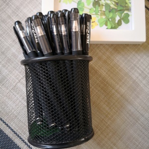 Stylo neutre noir lot de 24pcs givré 0.5 mm
