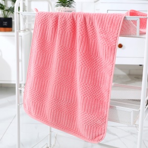 Serviette de toilette en velours de corail lot de 5pcs