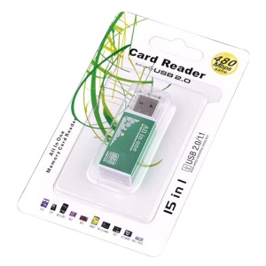 Mini lecteur de carte USB 2.0 lot de 4 pièces SD/TF/M2/MS