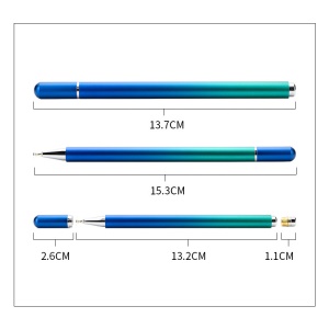 Stylet capacitif à écran tactile avec tête de stylo remplaçable intégrée