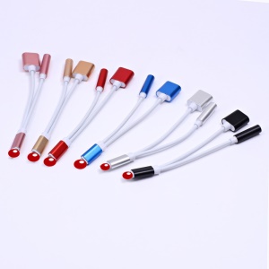 Connecteur audio iPhone 2 en 1 type C 135mm