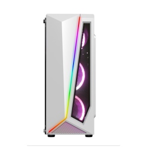 EVESKY Unité centrale gamer pour ordinateur de bureau ATX lumière RGB