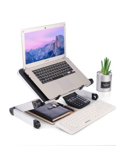 Support d'ordinateur portable à positionnement adaptable réglable