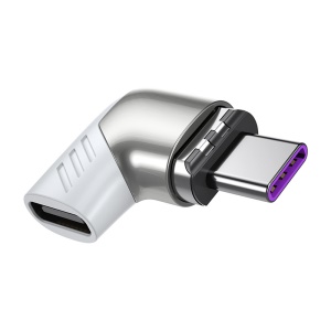 Convertisseur magnéto-absorbant avec coude PD100w Type c-MacBook 5A 100 W haute puissance