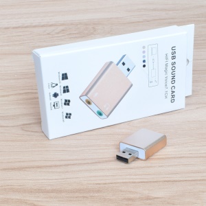 PROFESSIONER USB 7.1 carte son externe en alliage d'aluminium