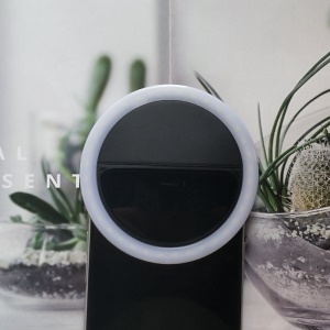 Selfie Lumière de remplissage pour téléphone portable LED anneau lumineux avec Clip élastique
