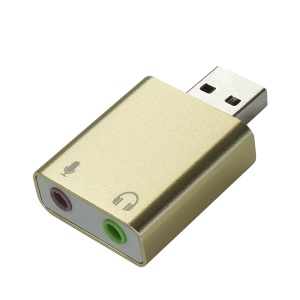 PROFESSIONER USB 7.1 carte son externe en alliage d'aluminium