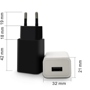 Moreforest Chargeur de téléphone portable USB standard européen