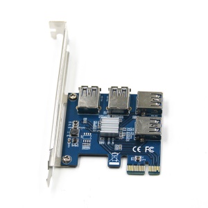 WBTUO Carte d'extension PCIE-USB 1 à 4