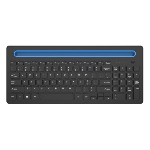 Clavier Bluetooth rechargeable avec fente pour téléphone portable/tablette
