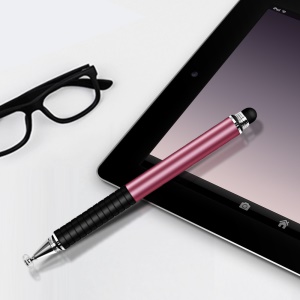 Double stylet tactile en transparents Tête de stylo en caoutchouc souple