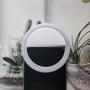 Selfie Lumière de remplissage pour téléphone portable LED anneau lumineux avec Clip élastique