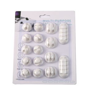 Organisateur pour câbles des donnés ensemble de 16 pcs