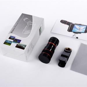 Objectif pour smartphone téléphoto télescope 8X téléobjectif avec clip fixe