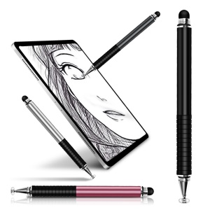 Double stylet tactile en transparents Tête de stylo en caoutchouc souple