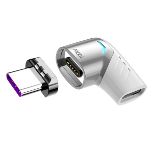 Convertisseur magnéto-absorbant avec coude PD100w Type c-MacBook 5A 100 W haute puissance