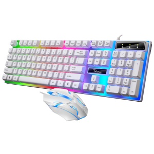 Ensemble de clavier et souris filaire lumineuse