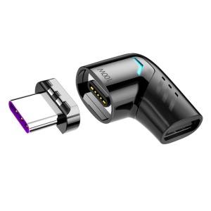 Convertisseur magnéto-absorbant avec coude PD100w Type c-MacBook 5A 100 W haute puissance