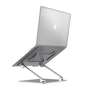 Support d'ordinateur portable en alliage d'aluminium pliable avec élévateur