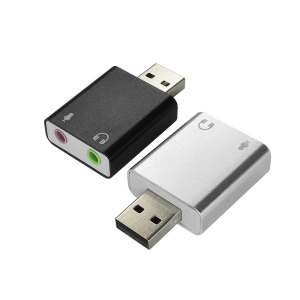 PROFESSIONER USB 7.1 carte son externe en alliage d'aluminium