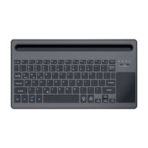 Clavier Bluetooth rechargeable avec fente pour téléphone portable/tablette