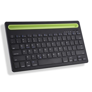 Clavier Bluetooth rechargeable avec fente pour téléphone portable/tablette