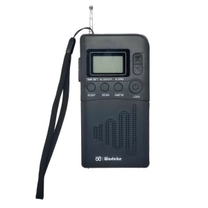 Wodeke Radio portable avec réveil Affichage numérique