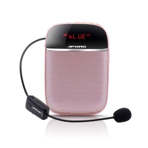 Amplificateurs vocal sans fil Bluetooth haut parleur slim et portables APORO T2UHF