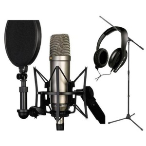 JPMIC support de microphone anticrash en plastique avec anti-pop filtre