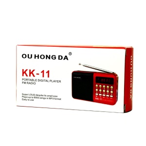 OUHONGDA KK-11 Radio portable avec fonction de l'enregistrement carte enfichable
