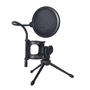 Microphone trépied rétractable portable antichoc