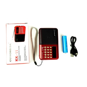 OUHONGDA KK-11 Radio portable avec fonction de l'enregistrement carte enfichable
